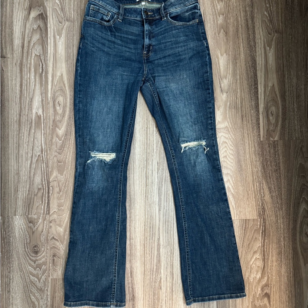 Classic Blue Distressed Women's Jeans Studio Blue 28 inch waist
